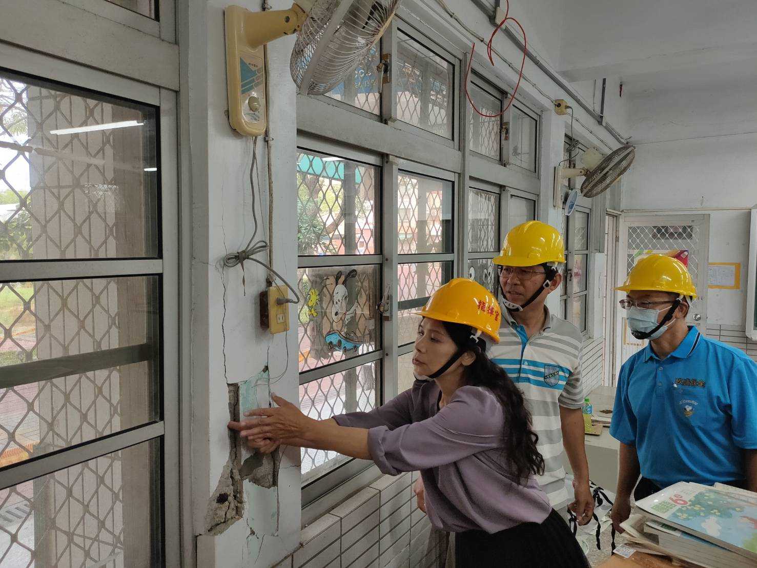 0403花蓮地震災後重建 臺南市教育局已完成受損校舍盤點及緊急處置 確保學生學習權益